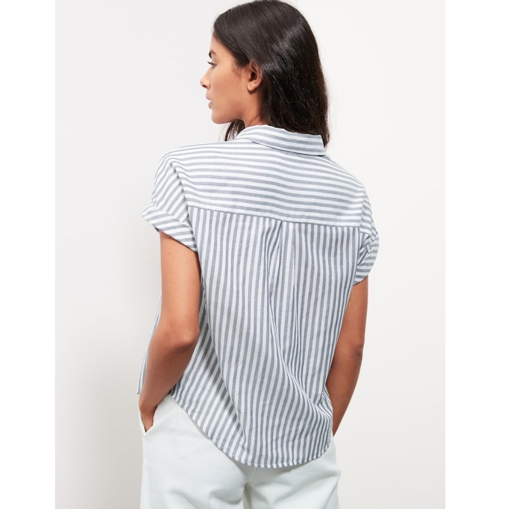 Banana Republic Cotton Gauze Roll Cuff Shirt - Picture 4 of 8